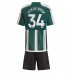 Manchester United Donny van de Beek #34 Replika Babykläder Borta matchkläder barn 2023-24 Korta ärmar (+ Korta byxor)